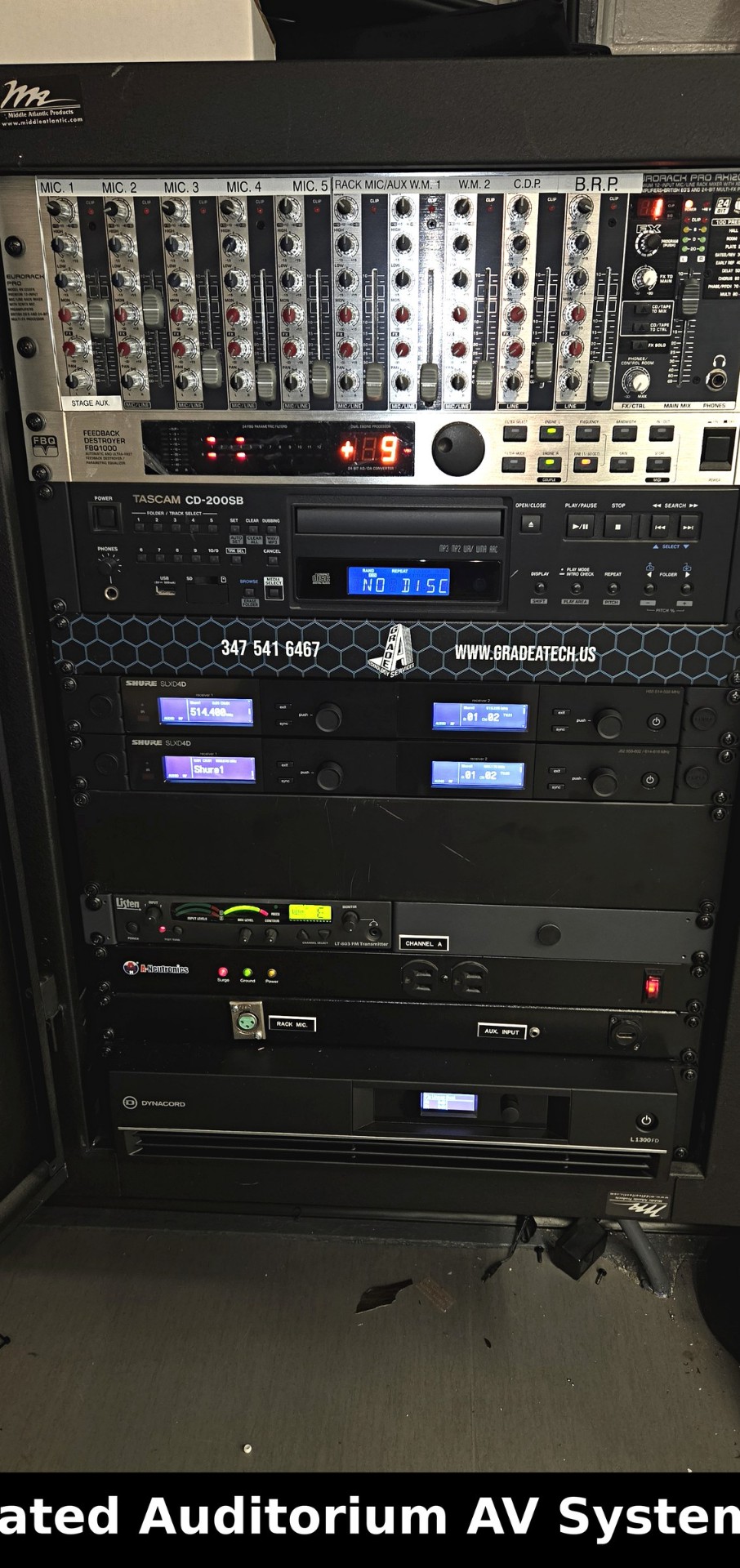 Integrated Auditorium Rack