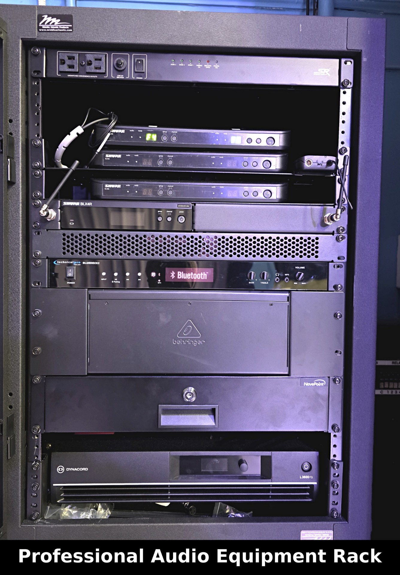 Professional Audio Equipment Rack